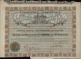 Acción de la Compañía Española de Minas del Rif