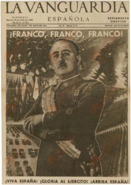 La Vanguardia. "¡Franco, Franco, Franco!". Barcelona, martes, 18 julio 1939