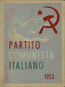 "Partido Comunista Italiano. Carné de Annunziata Vincenzo. Nápoles, 1953"