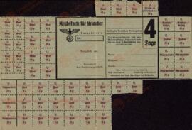 "Tarjeta del Reich para turistas. 4 días"