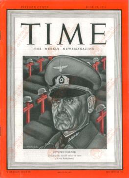 Time, 29 de Junio de 1942: "El Halder de Hitler"