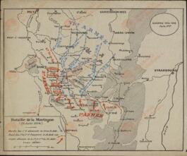 Plano de la Batalla de Mortagne, 25 de Abril de 1914