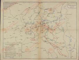Plano de la Batalla de las Fronteras del Norte, c. 1914