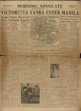 Morning Advocate. "Los yankis victoriosos entran en Manila". 5 febrero 1945