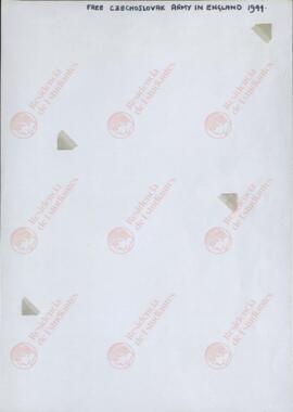 4 Sobres timbrados mediante cuños del ejército checo en Londres y con sellos británicos. 1944