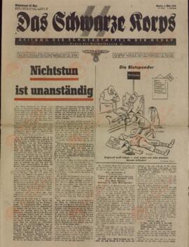 Das Schwarze Korps. Periódico para la defensa de la NSDAP. Berlín, 1 mayo 1941