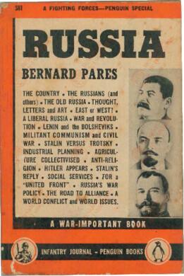 Pares, B. Russia. Penguin Books, Washington, 1941.