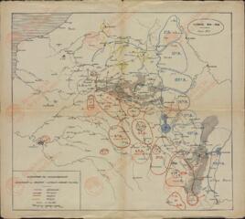 Plano de las Concentraciones Alemanas y Franco-Anglo-Belgas, c. 1914