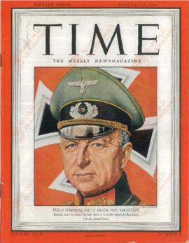 Time, 10 de Enero de 1944: "Mariscal de campo Fritz von Manstein"