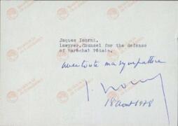 Isorni, Jaques. 18 abril 1978