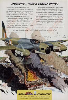 "Mosquito... con un picadura mortal!". 1943