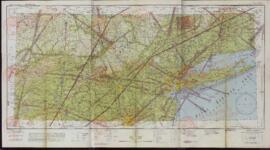 "Mapa de navegación aérea". Nueva York, 13 mayo 1943