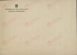 Sobre con Membrete del Comissariat de Propaganda de la Generalitat de Catalunya, c. 1933