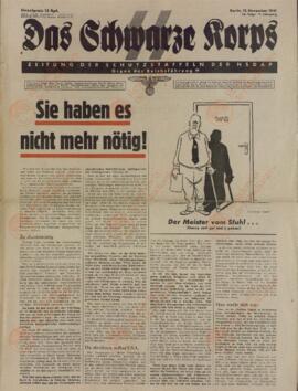 Das Schwarze Korps. Periódico para la defensa de la NSDAP. Berlín, 13 noviembre 1941