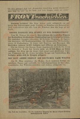 "Noticias del frente". Marzo 1942. Nr. 127