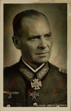 "Postal del Comandante general Heinrich Kirchheim"