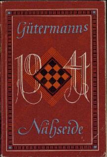 Agenda 1941. Hilo de coser Gütermanns (calendario que incluye cumpleaños de Adolf Hitler)