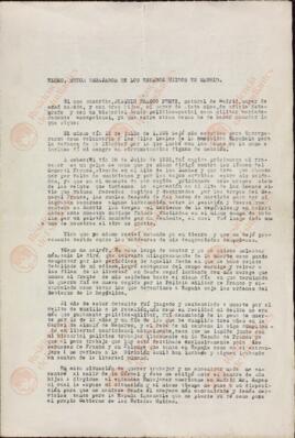 Franco Pérez, Joaquín. Carta al embajador de los Estados Unidos en Madrid. 15 octubre 1945