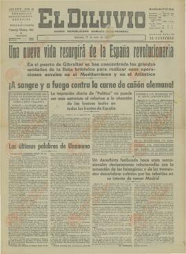 El Diluvio.  Diario Republicano Democrático Federal. "Una nueva vida resurgirá de la España revolucionaria". 27 enero 1937