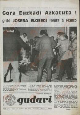 Gaceta de la Resistencia Vasca. Comunicados y Prensa relacionados con el País Vasco y ETA, c. 1970