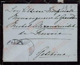 Carta y Sobre de la Zarina Alexandra Feodorovna al Gran Duque Mikhail. Copenhague / Amalienborg, 28 marzo 1897