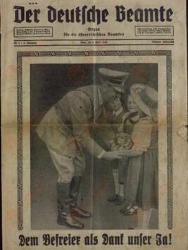"Der Deutsche Beamte". Viena, 8 de Abril de 1938