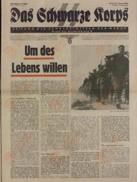 Das Schwarze Korps. Periódico para la defensa de la NSDAP. Berlín, 1943