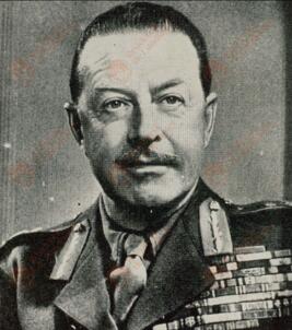 Primer plano del general norteamericano Alexander