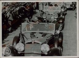 Conferencia de Munich. Ribbentrop y Chamberlain. 1938