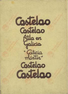 Estampas de Castelao, "Atila en Galicia" y "Galicia mártir" del martirio franquista a mártires gallegos (re-edición posterior a 1975).