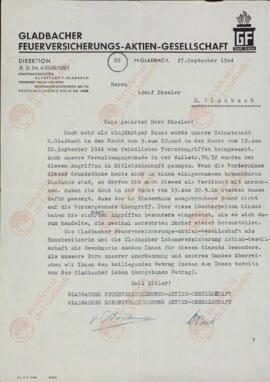 Acción de la Compañía de Seguros Gladbacher