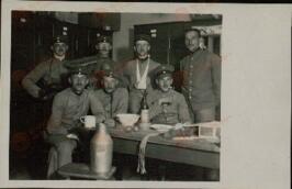 Soldados alemanes de WWI. "Casa fotográfica de Emil Wunsche, Dresde"