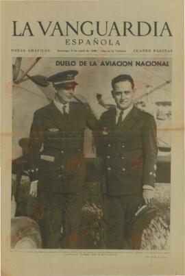 La Vanguardia. "Duelo de la Aviación Nacional (por los Comandantes García Morate e Ibarra)". Domingo, 9 abril 1939.