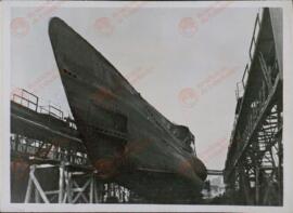 PK / OKW / Scherl / Presse Bild Zentrale: "Submarino en dique seco" / "En la costa atlántica"/ "Submarino hacia su nuevo encuentro con el enemigo" / "De regreso de la primera expedición contra el enemigo". 1943