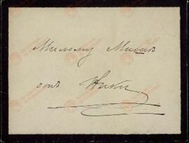 Sobre de Nikolai Romanov al Gran Duque Mikhail. 15 abril 1895