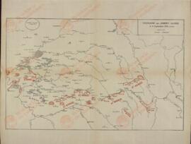 Croquis de las Posiciones del Ejército Francés, 6 de Septiembre de 1914