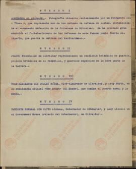 "The Times". 5 febrero 1940. 4 fotografías de prensa de Gibraltar