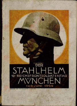 Der Stahlhelm, Nº 10. Diario de los Soldados del Reich en el Frente. Munich 1 y 2 de junio 1929