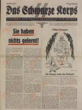 Das Schwarze Korps. Periódico para la defensa de la NSDAP. Berlín, 1943