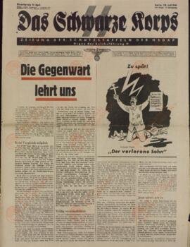 Das Schwarze Korps. Periódico para la defensa de la NSDAP. Berlín, 24 julio 1941