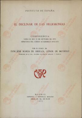 "El Declinar de las Hegemonías"