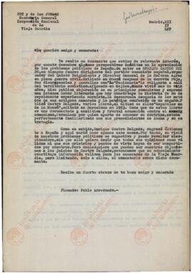 Castro Delgado, Enrique (1907-1964): Perspectivas de la política española. Compilado por Pablo Arredondo, Secretario general de la Inspección Nacional de la Vieja Guardia de FET y de las JONS. 12 abril 1965.