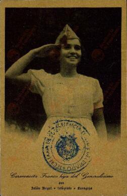 Colección Francisco Franco. Franco Polo, Carmencita. Galería de personajes por Ángel Jalón. Zaragoza