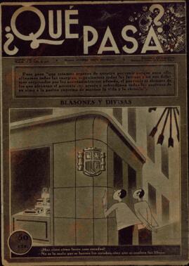 Revista ¿Qué pasa? "Blasones y Divisas...", Madrid, 17 de julio de 1941.