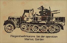 "Cañón de defensa aérea con la operación de Market Garden"