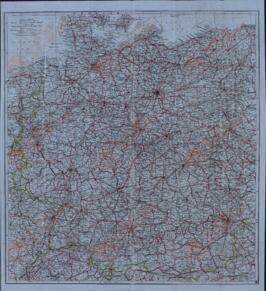 Mapa de Alemania perteneciente al buque HMS Princess Astrid, de transporte de tropas, c. 1943