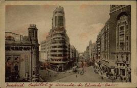 "Madrid, Capitol y Avda. de Eduardo Dato". (Brigadas Internacionales).