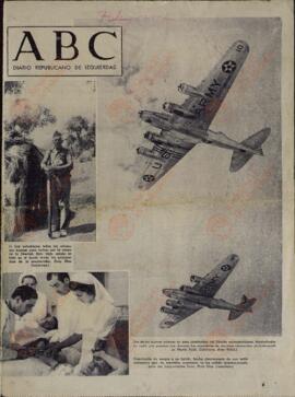 ABC Diario Republicano de Izquierdas. (Fotografía de aviones del Ejército norteamericano). 4 septiembre 1937