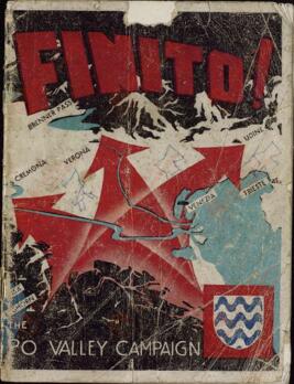 "¡Se acabó! / La Campaña del valle del Po". 1945. Publicado por los aliados