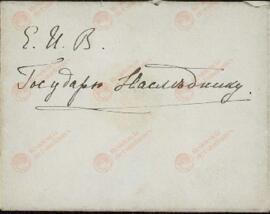 Carta y Sobre de la Zarina Alexandra Feodorovna al Gran Duque Mikhail. Livadia, 26 septiembre 1902